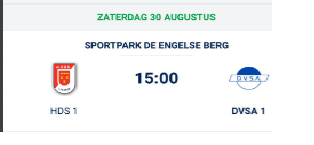 DVSA 1 de eerste drie wedstrijden!!
